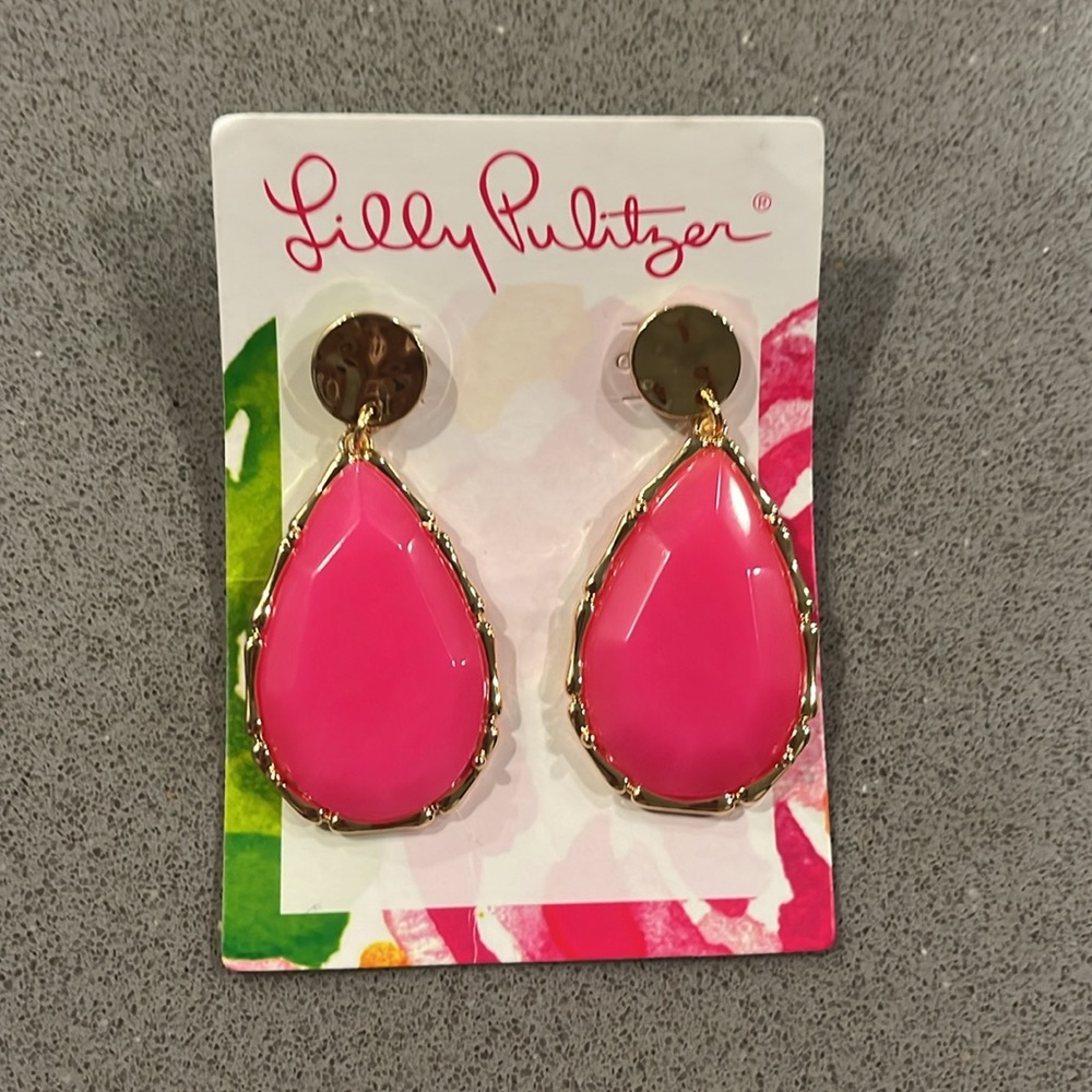 Lilly Pulitzer moonlight earrings - Picture 2 of 4